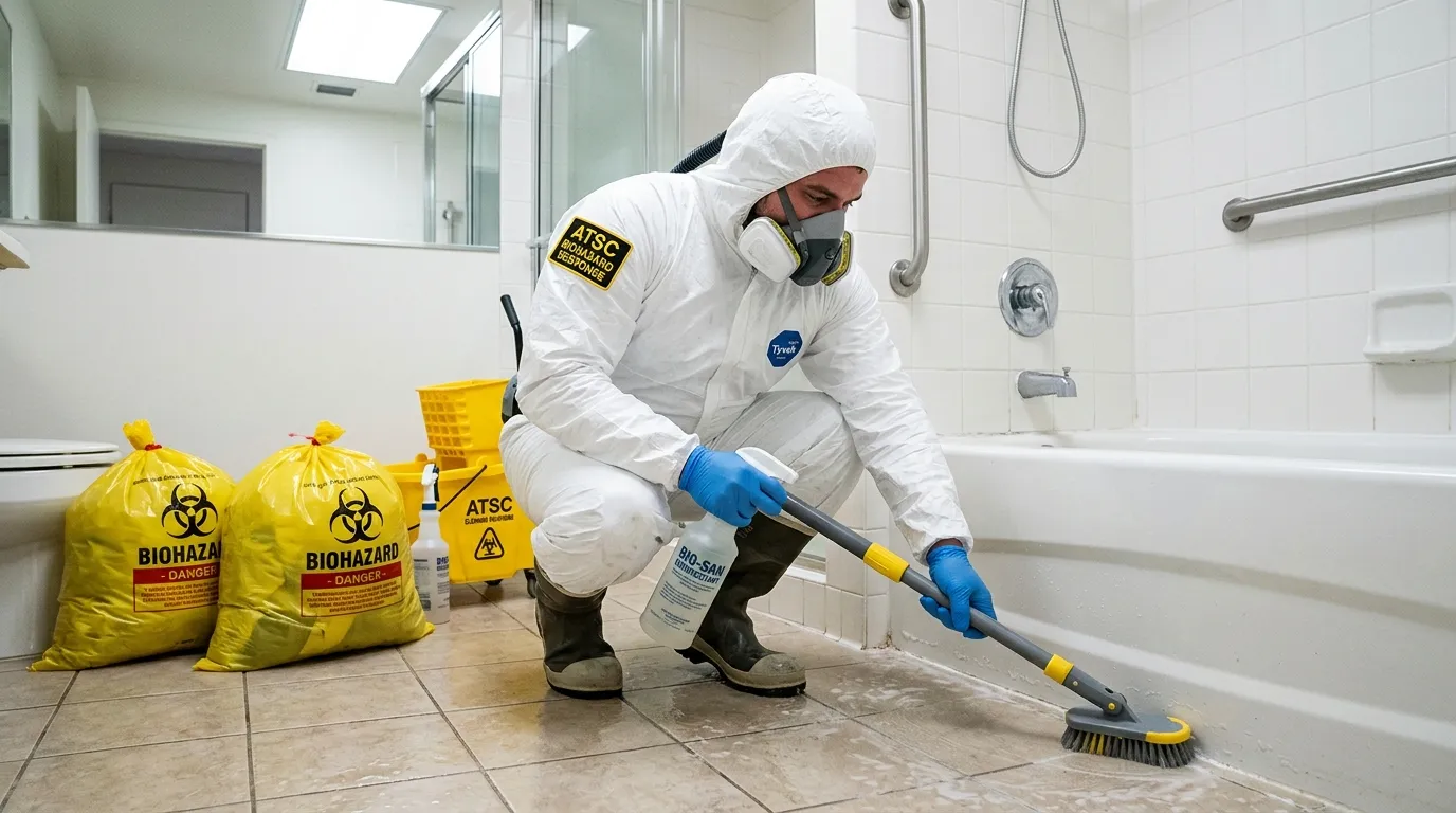 Decontamination equipment deployed for Blood Cleanup in Mount Vernon